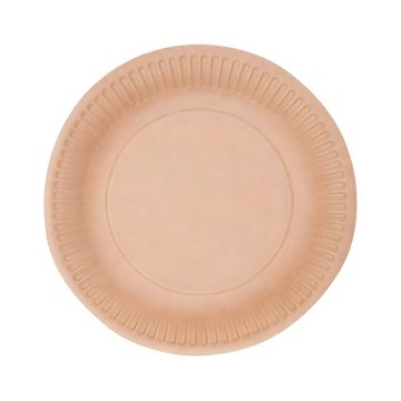 Talerz papierowy kraft okrągły 15 cm 100 sztuk do gastronomii i eventów