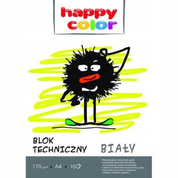 Blok techniczny biały format A4 20 arkuszy