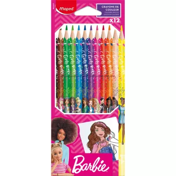 Kredki Ołówkowe Maped Barbie Zestaw 12 sztuk