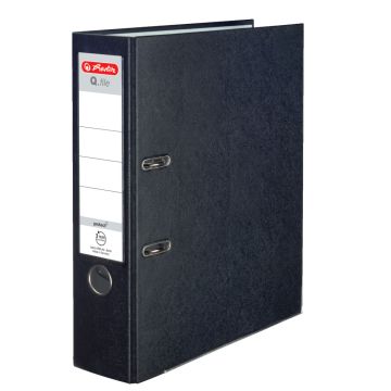 Segregator Herlitz A4 8cm Q.file czarny