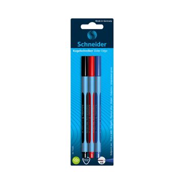 Długopis Schneider Slider Edge extra bold 1,4 mm, 3 szt. blister mix kolorów