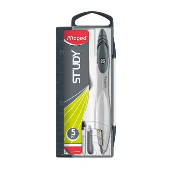 Cyrkiel Study 160 metalowy z akcesoriami w etui