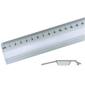 Linijka Aluminiowa Biurowa Leniar 150 cm z Antypoślizgiem