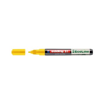 Marker olejowy na bazie wody Edding EcoLine e-51, 1-2 mm, żółty