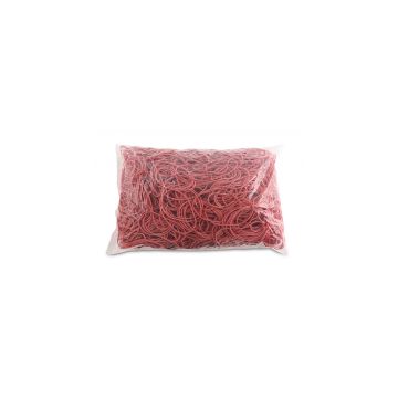 Gumki recepturki OFFICE PRODUCTS średnica 60mm grubość 1,5x1,5mm 60% kauczuku 1000g zgrzewka czerwone