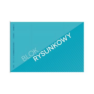 Blok rysunkowy Interdruk A4 20 kartek biały economy 60 g