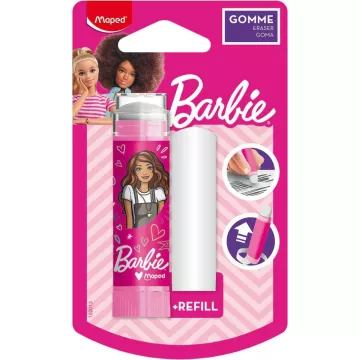 Gumka Barbie Wykręcana w Obudowie z Dodatkowym Wkładem
