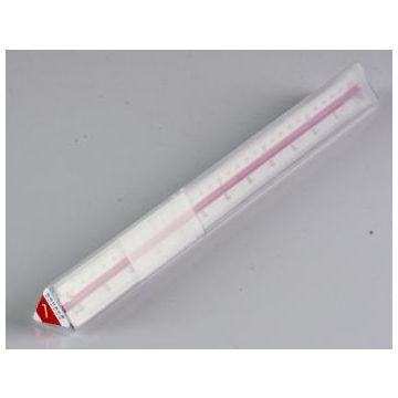 Linijka Trójkątna Skalówka 30cm 6 Skal 1:20/25/33/50/75/100 ABS z Etui