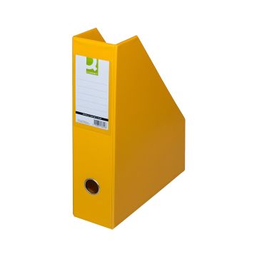 Pojemnik na dokumenty Q-CONNECT z PVC format A4 do 76 mm żółty