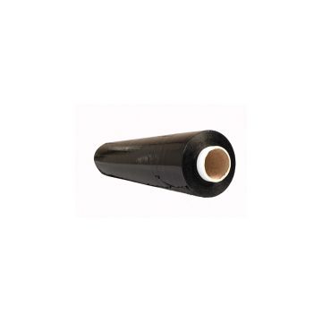 Folia stretch ręczna Office Products czarna, 23 mikrony, szerokość 500mm, 2,5kg