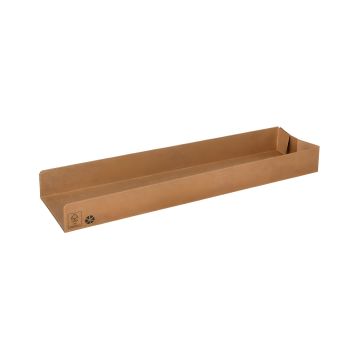 Tacka papierowa na zapiekankę PURE biała 28,5 x 7,3 x 3 cm 80 sztuk