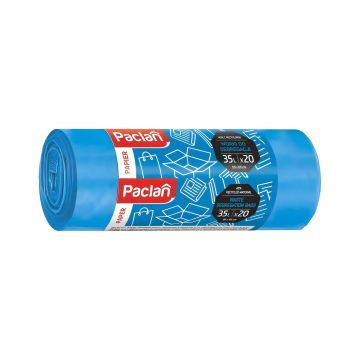 Worki do segr. pap. niebieskie paclan 35l 20 szt.