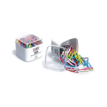 Spinacze do papieru MAS Cubbie kolorowe, 80sztuk, 28mm