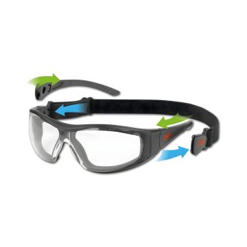 Zestaw ochronny Stealth Hybrid okulary i gogle z pianką EVA