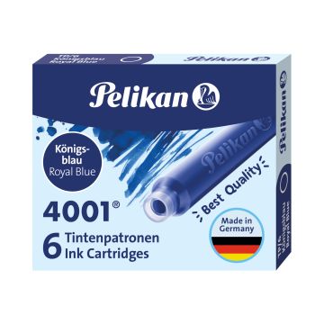 Naboje krótkie Pelikan TP/6  niebieskie 6 sztuk