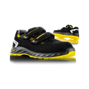 Sandały ochronne S1PL ESD VM FOOTWEAR Edmonton 2275-S1PL rozmiar 43 czarno-żółte