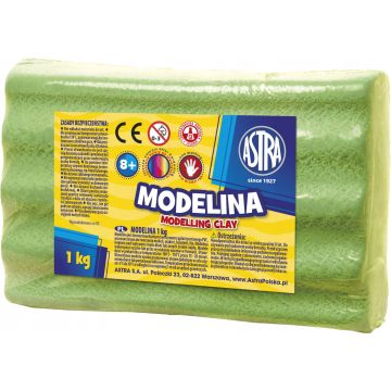 Modelina termoutwardzalna ASTRA 1kg zielona jasna