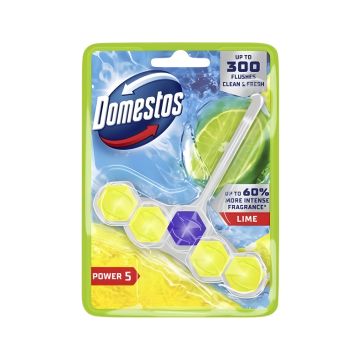 Domestos Power 5 zawieszka do WC 50 g Lime