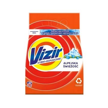 Vizir proszek do prania Alpine Fresh, 1,1 kg, 20 prań, uniwersalny, świeży zapach