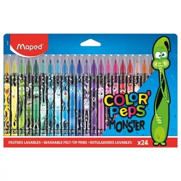 Flamastry Colorpeps Monster 24 sztuki w etui kartonowym