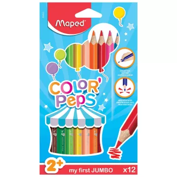 Kredki Jumbo Colorpeps Early Age trójkątne 12 sztuk