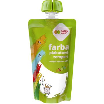Farba Plakatowa Tempera Biała 100ml Happy Color