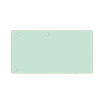 Przekładki biurowe kartonowe 1/3 A4 240x105mm zielone 100 szt.