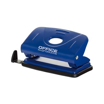 Dziurkacz biurowy OFFICE PRODUCTS do 12 kartek format A4 metalowy niebieski