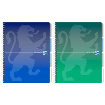 Kołozeszyt Oxford w kratkę format B5 80 kartek oprawa na spirali zestaw 5 sztuk
