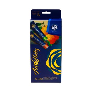 Zestaw Farb Akwarelowych Astra Art&Hobby 12 Kolorów 12ml