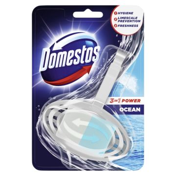 Kostka toaletowa DOMESTOS Ocean Fresh, blok porządkująco-odświeżający, 35g, 1 sztuka