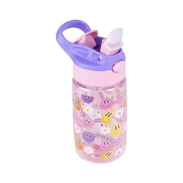 Bidon plastikowy KEYROAD z wzorem Smile 450 ml 1 sztuka na napoje do gastronomii