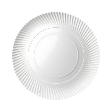 Talerz papierowy biały okrągły 32 cm 100 szt. do gastronomii i eventów