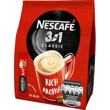 Kawa rozpuszczalna NESCAFÉ 3in1 Classic Saszetki 10x16,5g
