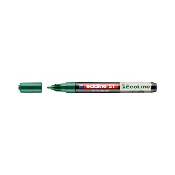 Marker olejowy na bazie wody Edding EcoLine e-51, 1-2 mm, zielony