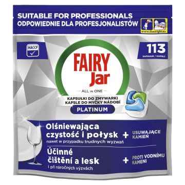 Fairy Professional Platinum kapsułki do zmywarki, 113 kapsułek