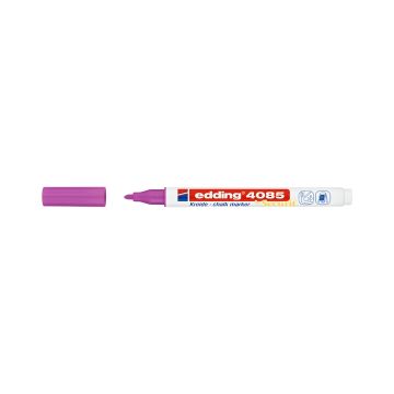 Marker kredowy Edding E-4085, końcówka 1-2 mm, kolor malinowy