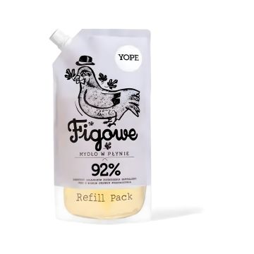 Mydło w płynie o zapachu figi Yope uzupełnienie 0,5 litra 1 sztuka