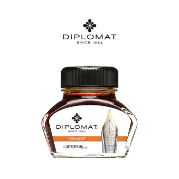 Atrament do piór wiecznych DIPLOMAT w kałamarzu 30 ml pomarańczowy