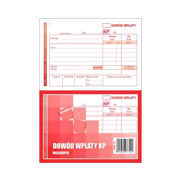 Dowód wpłaty KP ( czerwony ) N  /30