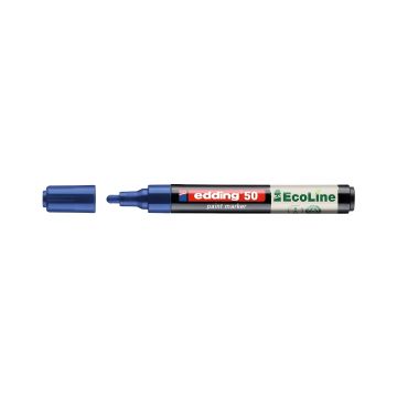 Marker olejowy na bazie wody Edding EcoLine E-50, 2-3 mm, niebieski