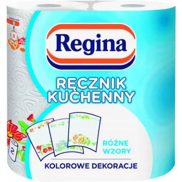 Ręcznik Papierowy Regina Dwuwarstwowy Biały 2 Rolki