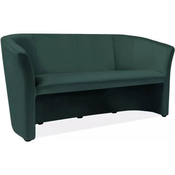 Sofa kanapa 3-osobowa aksamitna Tm-3 Velvet zielona Signal