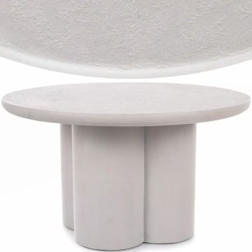 Stolik kawowy okrągły 80 cm jasny szary Rosalia Signal