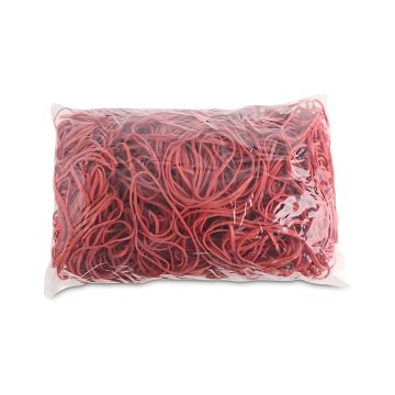 Gumki recepturki OFFICE PRODUCTS średnica 80mm grubość 1,5x3mm 60% kauczuku 1000g zgrzewka czerwone