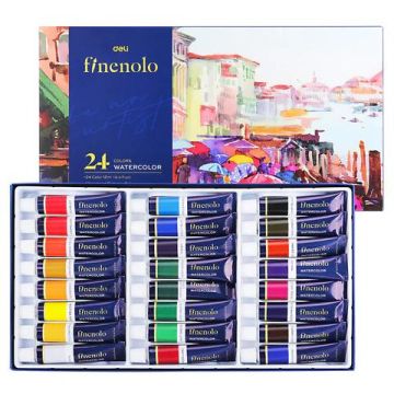 Farby akwarelowe FINENOLO DELI 24 kolory 12ml tuba