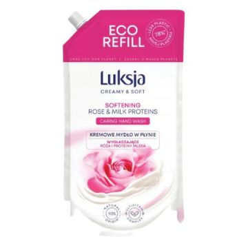 Mydło w Płynie Luksja Creamy & Soft Róża i Proteiny Mleka Zapas 900ML