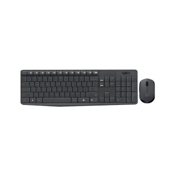 Logitech Zestaw klawiatura i mysz MK235 bezprzewodowy – komplet do komputera i laptopa