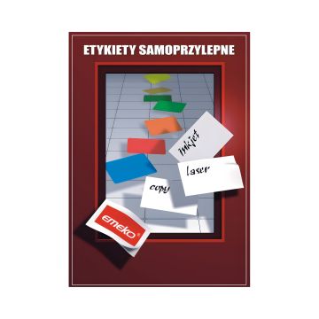 Etykiety samoprzylepne EMEKO 210x297mm, 100 arkuszy foliowane opakowanie