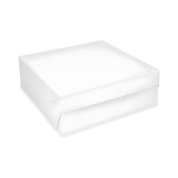 Pudełka na tort kartonowe białe 20 x 20 x 10 cm 50 sztuk do gastronomii